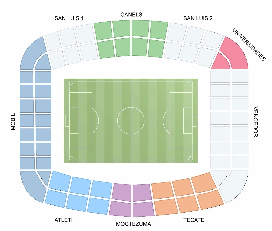 Estadio Alfonso Lastras Mapa