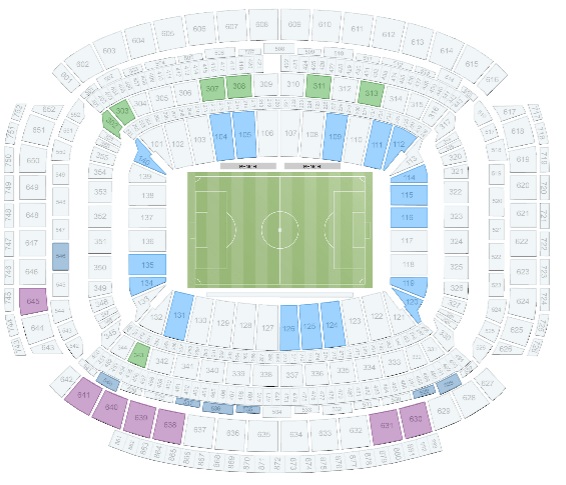 NRG Stadium Mapa